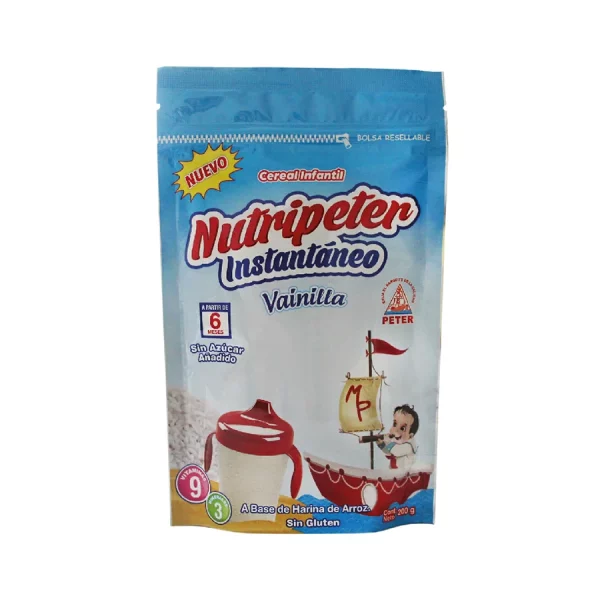 Cereal Infantil NutriPeter Arroz Vainilla 200 gramos