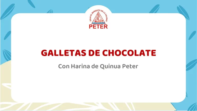 Galletas de Chocolate con Harina de Quinua Peter